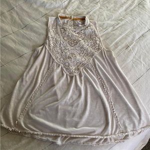 Lace High Neck